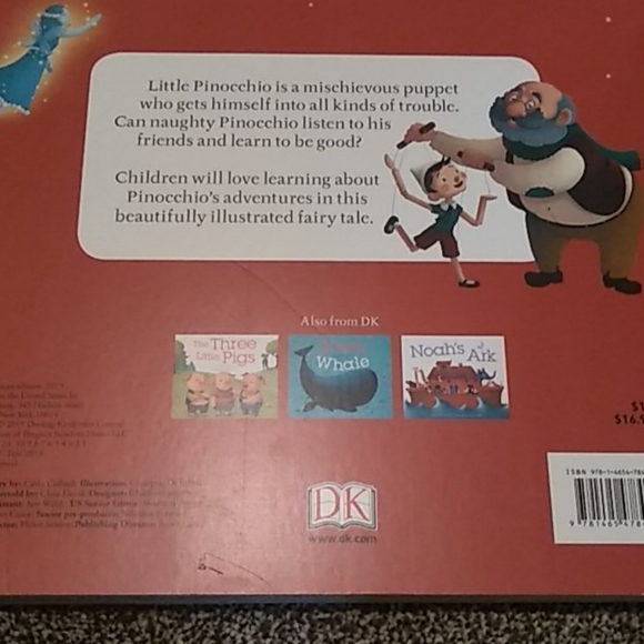 Large Pinocchio board book like new condition - Picture 4 of 4